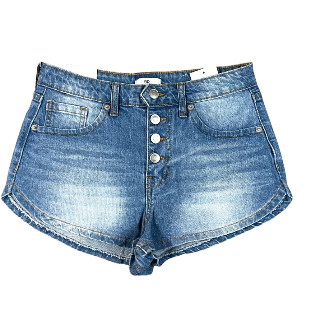 BP Nordstrom Size 27 Light Wash Button Fly Denim Short Shorts NWT